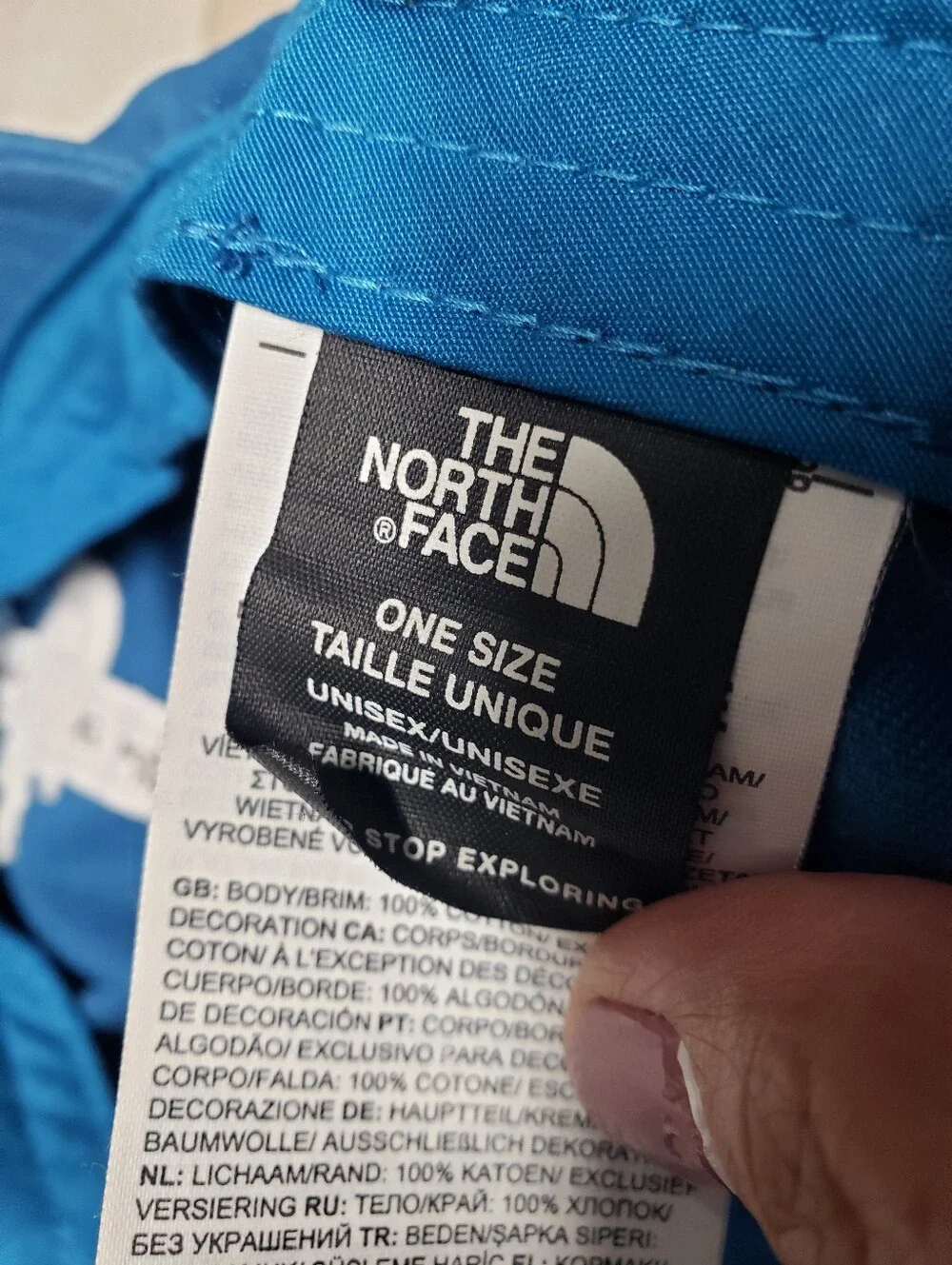 The North Face Adjustable Hat Logo Baseball Cap Blue